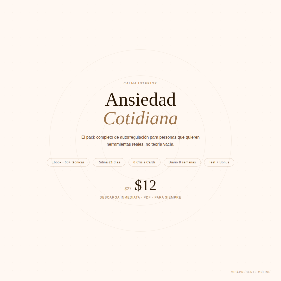 Ansiedad Cotidiana — Pack Completo de Autorregulación | Calma Interior