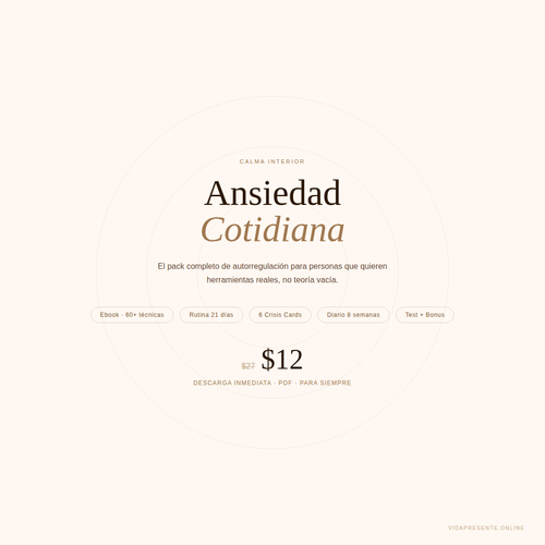 Ansiedad Cotidiana — Pack Completo de Autorregulación | Calma Interior