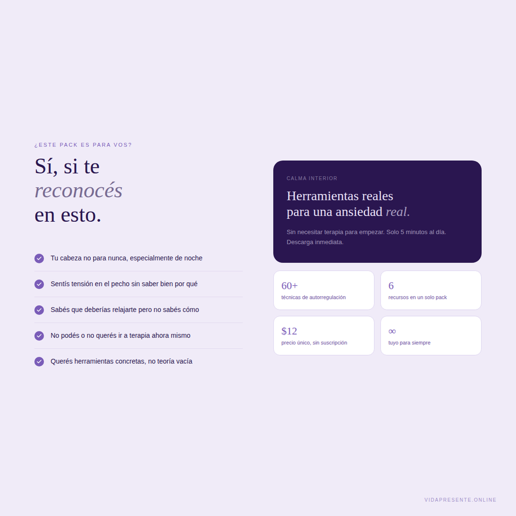 Ansiedad Cotidiana — Pack Completo de Autorregulación | Calma Interior